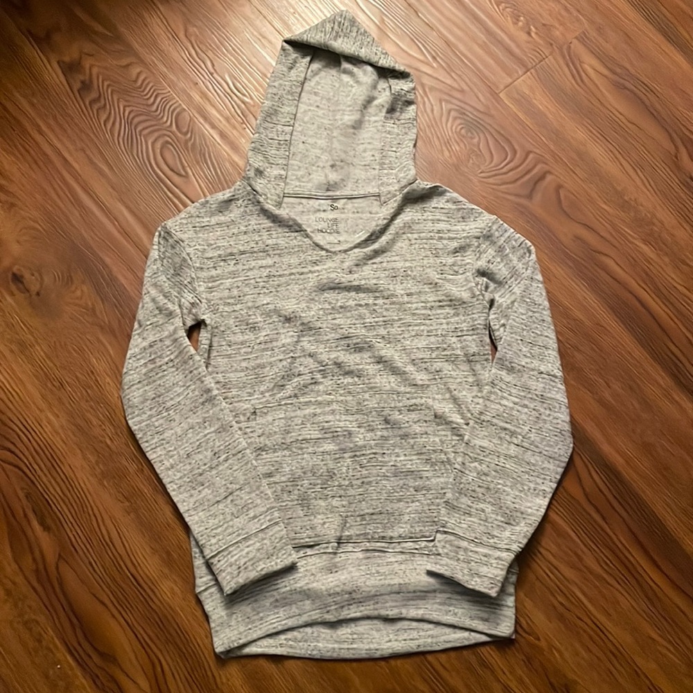 A light grey Light weight hoodie size small from SO (lounge life hoodie)